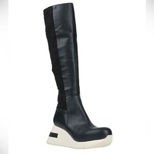 Paloma Barcelo Size 36 • Leo Black Tall Leather Platform Boots.